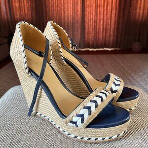 Gucci Zeppe Tiffany Espadrille Women Super Rare Sandal Shoes EU 38.5 - US 8.5